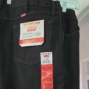 Rustler Men's Dark Jeans - Relaxed Fit